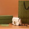 Gucci Marmont Matelassé Bag White sử dụng chất liệu da bê nguyên bản như chính hãng chuẩn 99%