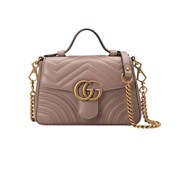 Gucci Marmont Small Top Handle Bag Dusty pink - Nice Bag™