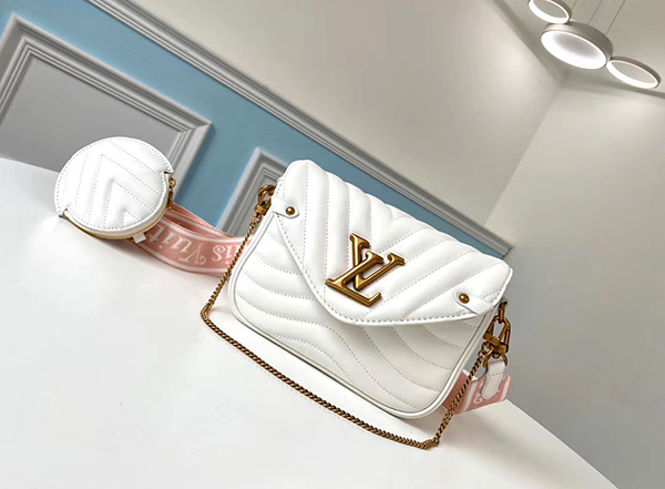 Louis Vuitton New Wave Multi Pochette White - Nice Bag™