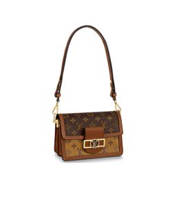 Túi Xách Louis Vuitton Dauphine Mini Bag Monogram chất lượng like authentic sử dụng chất liệu chính hãng sản xuất hoàn toàn bằng thủ công, kim loại mạ vàng 24k cam kết chất lượng tốt nhất