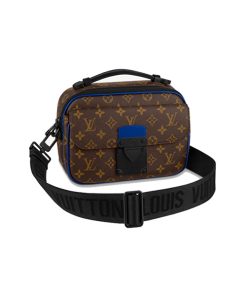 louis vuitton s lock messenger bag Monogram Macassar coated canvas blue like authentic sử dụng chất liệu chính hãng, sản xuất hoàn toàn bằng thủ công, cam kết chất lượng tốt nhất hiện nay, full box và phụ kiện