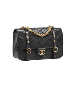 Chanel Flap Bag Aged Calfskin & Gold Tone Metal Black like authentic sử dụng chất liệu chính hãng, sản xuất hoàn toàn bằng thủ công, chuẩn 99% so với chính hãng, full box và phụ kiện, hỗ trợ trả góp 0% bằng thẻ tín dụng