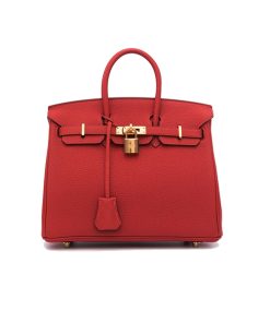 Hermes Birkin Bag Togo 25 Red like authentic sử dụng chất liệu chính hãng, sản xuất hoàn toàn bằng thủ công, tỉ mỉ từng chi tiết, chuẩn 99%, cam kết chất lượng tốt nhất, hỗ trợ trả góp 0% bằng thẻ tín dụng