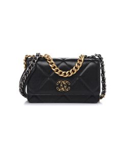 Chanel 19 Bag Wallet On Chain Black like authentic sử dụng chất liệu chính hãng, sản xuất hoàn toàn bằng thủ công, chuẩn 99%, full box và phụ kiện, hỗ trợ trả góp 0% bằng thẻ tín dụng