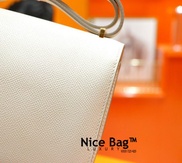 Hermès Constance 19 Epsom White like authentic sử dụng chất liệu chính hãng, sản xuất hoàn toàn bằng thủ công. chuẩn 99% so với chính hãng