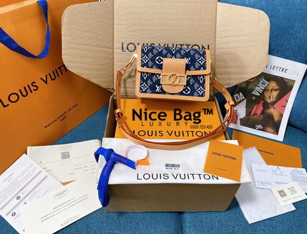 Túi Louis Vuitton Since 1854 Dauphine Mini Blue like authentic sử dụng chất liệu chính hãng, sản xuất hoàn toàn bằng thủ công, cam kết chất lượng tốt nhất, chuẩn 99% so với chính hãng, full box và phụ kiện