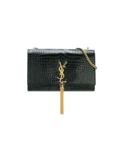 Túi YSL Monogram Kate Shoulder Medium Croc Black like authentic sử dụng chất liệu chính hãng, sản xuất hoàn toàn bằng thủ công, cam kết chất lượng chuẩn 99% so với chính hãng, full box và phụ kiện