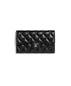 Ví Chanel Classic Flap Wallet Black like authentic sử dụng chất liệu da cừu nguyên bản như chính hãng, sản xuất hoàn toàn bằng thủ công, cam kết chất lượng tốt nhất chuẩn 99% so với chính hãng