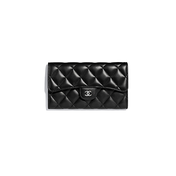 Ví Chanel Classic Flap Wallet Black like authentic sử dụng chất liệu da cừu nguyên bản như chính hãng, sản xuất hoàn toàn bằng thủ công, cam kết chất lượng tốt nhất chuẩn 99% so với chính hãng