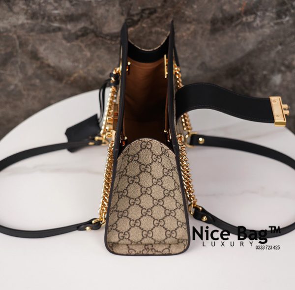Túi Gucci GG Supreme Padlock Small Shoulder Bag Black like authentic sử dụng chất liệu chính hãng, sản xuất hoàn toàn bằng thủ công, cam kết chất lượng tốt nhất, chuẩn 99% so với chính hãng