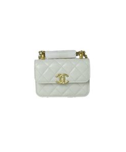 Chanel 21A white Mini Flap Coin Purse With Chain Handle Shoulder Crossbody Bag like authentic sử dụng chất liệu chính hãng, sản xuất hoàn toàn bằng thủ công, cam kết chất lượng tốt nhất chuẩn 99% so với chính hãng