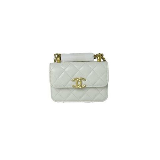 Chanel 21A white Mini Flap Coin Purse With Chain Handle Shoulder Crossbody Bag like authentic sử dụng chất liệu chính hãng, sản xuất hoàn toàn bằng thủ công, cam kết chất lượng tốt nhất chuẩn 99% so với chính hãng