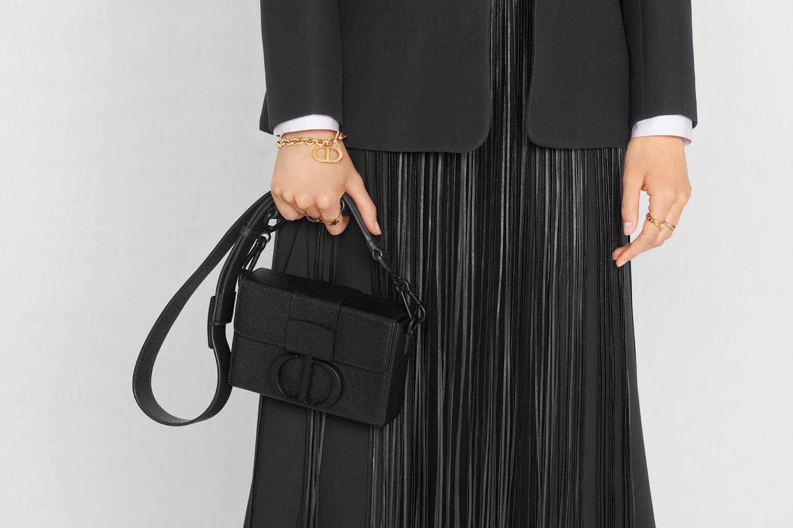 Mẫu túi Dior 30 Montaigne Box Bag Full Black 