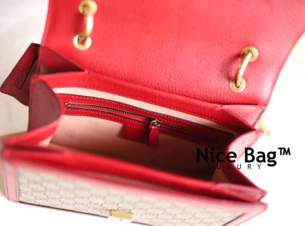 Gucci Queen Margaret Bee Bag Red like authentic sử dụng chất liệu da bê nguyên bản như chính hãng sản xuất hoàn toàn bằng thủ công, cam kết chất lượng tốt nhất chuẩn 99% full box và phụ kiện