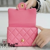 Chanel 22P Mini Square Flap Bag Pink like authentic sử dụng chất liệu da cừu nguyên bản như chính hãng, may hoàn toàn bằng thủ công, cam kết chất lượng tốt nhất chuẩn 99%, dùng không ai biết, full box và phụ kiện