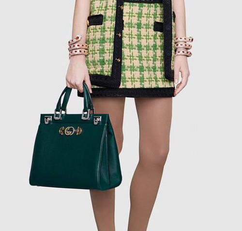 Chiếc túi xách nữ Gucci Zumi phiên bản xanh rêu