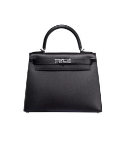 Hermes kelly Epsom 28 Black Silver like authentic sử dụng chất liệu da bê nhập ý nguyên bản như chính hãng, sản xuất hoàn toàn bằng thủ công, cam kết chất lượng tốt nhất chuẩn 99% full box và phụ kiện