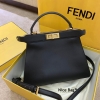 Fendi Peekaboo ISeeU Medium Black leather bag like authentic chất lượng vip nhất hiện nay, sử dụng chất liệu da bê nguyên bản như chính hãng, sản xuất hoàn toàn bằng thủ công, cam kết chất lượng tốt nhất