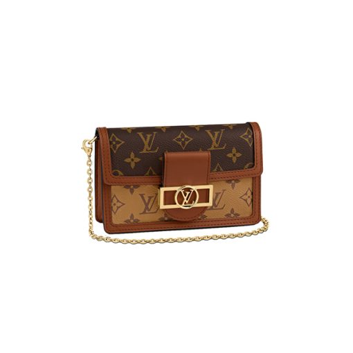 LV Dauphine Chain Wallet Monogram Canvas like authentic chất lượng vip nhất hiện nay, được sử dụng chất liệu da bê, nguyên bản như chính hãng, được sản xuất hoàn toàn bằng thủ công, cam kết chất lượng tốt nhất hiện nay