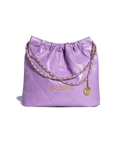 Chanel 22 Bag Purple like authentic chất lượng vip nhất hiện nay, sử dụng chất liệu da bê hiệu ứng bóng nguyên bản so với chính hãng, sản xuất hoàn toàn bằng thủ công, chuẩn 99%