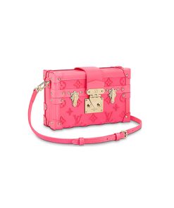 lv petite malle fluo pink like authentic chất lượng vip nhất hiện nay, được sử dụng chất liệu da bê nguyên bản so với chính hãng, chuẩn 99% so với chính hãng, full box và phụ kiện