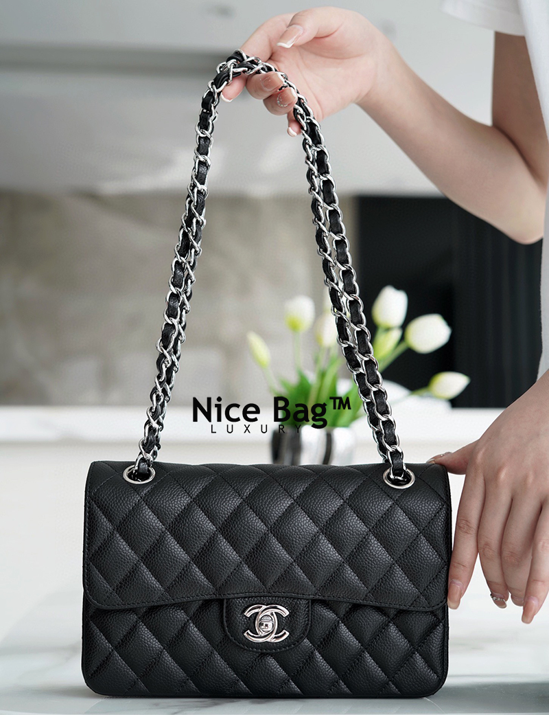 Top 61+ imagen chanel classic flap with silver hardware ...