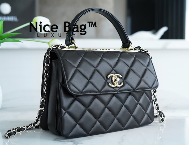 T i Chanel Trendy Flap Bag With Top Handle Nice Bag