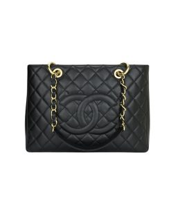 Chanel Shopping Handtasche Black Gold like authentic, cam kết chất lượng vip nhất hiện nay, sử dụng chất liệu da bê nguyên bản như chính hãng, được làm hoàn toàn thủ công, full box và phụ kiện