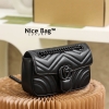 Gucci Marmont Full Black Bag like authentic cam kết chuẩn 99% so với chính hãng, sản xuất hoàn toàn bằng thủ công, sử dụng chất liệu da bò nguyên bản như chính hãng, full box và phụ kiện, hỗ trợ trả góp bằng thẻ tín dụng
