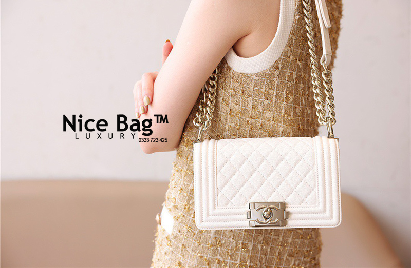 Chanel Boy Mini Bag White - Nice Bag™
