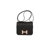 Hermes Constance 18 Black Ostrich Rose Gold Hardware cam kết chất lượng tốt nhất, sử dụng chất liệu da đà điễu, được may thủ công 100%, full box và phụ kiện, hỗ trợ trả góp bằng thẻ tín dụng