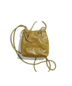 Chanel Mini 22 Bag Blue Moss like authentic sử dụng chất liệu da bò nguyên bản như chính hãng, full box và phụ kiện, hỗ trợ trả góp bằng thẻ tín dụng nhận ship toàn quốc