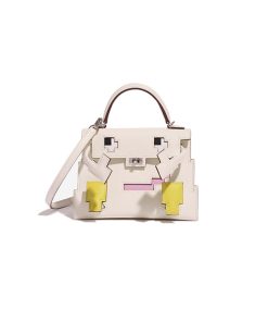 Hermes Kelly Doll Quelle Idole Picto Nata, Mauve, Lime Epsom with Pall sử dụng chất liệu da epsom, may thủ công 100% full box và phụ kiện, hỗ trợ trả góp bằng thẻ tín dụng.