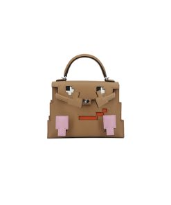 Hermes Kelly Doll Quelle Idole Picto Chai Mauve Terre Celeste with Palladium Hardware sử dụng chất liệu da epsom, được may thủ công 100% full box và phụ kiện, hỗ trợ trả góp bằng thẻ tín dụng, miễn phí ship toàn quốc