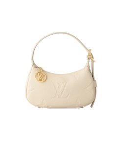 Lv Mini Moon Bag Cream M82519 like authentic sử dụng chất liệu Da bò mềm có vân nổi Monogram Empreinte, được may thủ công, full box và phụ kiện, hỗ trợ trả góp bằng thẻ tín dụng, miễn phí ship toàn quốc