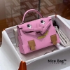 Hermes Kelly Mini Doll Picto Mauve Sylvestre Pink sử dụng chất liệu da epsom, được may thủ công 100%, full box và phụ kiện, hỗ trợ trả góp bằng thẻ tín dụng, miễn phí ship toàn quốc
