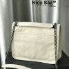 Túi Ysl Medium Niki In Vintage Leather White like authentic chuẩn 99% với chính hãng, cam kết chất lượng tốt nhất, sử dụng chất liệu da bê, full box và phụ kiện, hỗ trợ trả góp bằng thẻ tín dụng, miễn phí ship toàn quốc
