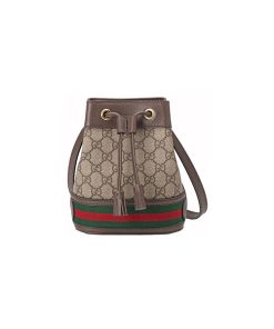 Túi Gucci Ophidia Mini GG Bucket Bag Màu Nâu 550620 96I3B 8745 chất lượng like authentic, cam kết chất lượng tốt nhất, chuẩn 99% so với chính hãng, sử dụng chất liệu vải canvas kết hợp da bò, full box và phụ kiện, và phụ kiện, hỗ trợ trả góp bằng thẻ tín dụng