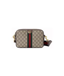 Túi Gucci Nam Ophidia GG Crossbody Bag In Beige And Ebony GG Supreme 699439 9C2ST 8920 chất lượng like authentic, cam kết chất lượng tốt nhất, chuẩn 99% so với chính hãng, dùng không ai biết, sử dụng chất liệu vải canvas kết hợp da bò, full box và phụ kiện, hỗ trợ trả góp bằng thẻ tín dụng