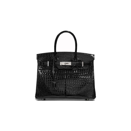 Túi Hermes Birkin 30 Porosus Crocodile Black With White Silver Hardware chất lượng like authentic, cam kết chất lượng tốt nhất, dùng không ai biết, sử dụng chất liệu da cá sấu bắc mỹ, được may thủ công bằng tay 100%, sử dụng chỉ sáp ong của pháp, full box và phụ kiện, hỗ trợ trả góp bằng thẻ tín dụng