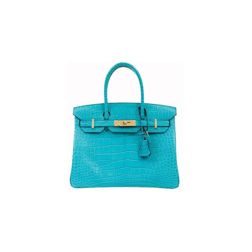 Túi Hermes Birkin 30 Turquoise Matte Crocodile Alligator Gold Hardware chất lượng like authentic, cam kết chất lượng tốt nhất, dùng không ai biết, được sử dụng chất liệu da cá sấu tự nhiên bắc mỹ, được may thủ công tay 100% sử dụng chỉ sáp của pháp, full box và phụ kiện