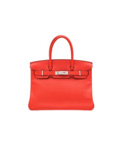 Túi Hermes Birkin Bag 30 Rouge Tomate Clemence Leather Silver Hardware chất lượng like authentic, cam kết chất lượng tốt nhất, chuẩn 99% so với chính hãng, cam kết dùng không ai biết, sử dụng chất liệu da togo, được may thủ công 100%, dùng chỉ pháp, full box và phụ kiện, hỗ trợ trả góp bằng thẻ tín dụng