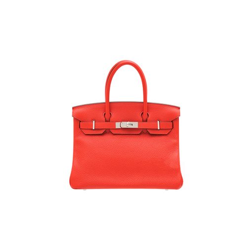 Túi Hermes Birkin Bag 30 Rouge Tomate Clemence Leather Silver Hardware chất lượng like authentic, cam kết chất lượng tốt nhất, chuẩn 99% so với chính hãng, cam kết dùng không ai biết, sử dụng chất liệu da togo, được may thủ công 100%, dùng chỉ pháp, full box và phụ kiện, hỗ trợ trả góp bằng thẻ tín dụng