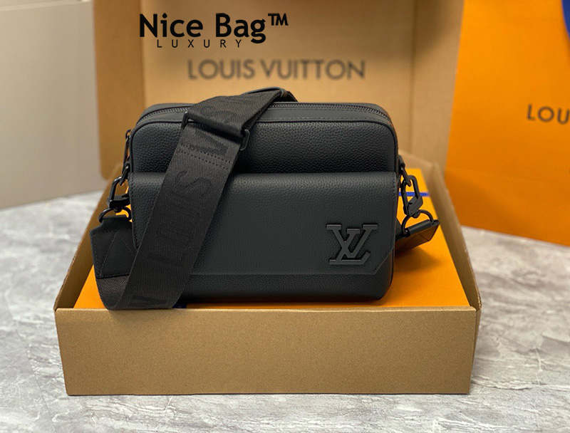 Túi Nam Lv Fastline Messenger Màu Đen M22482 Chất lượng like authetic, cam kết chất lượng tốt nhất, chuẩn 99% so với chính hãng, sử dụng chất liệu da bò, full box và phụ kiện, hỗ trợ trả góp bằng thẻ tín dụng