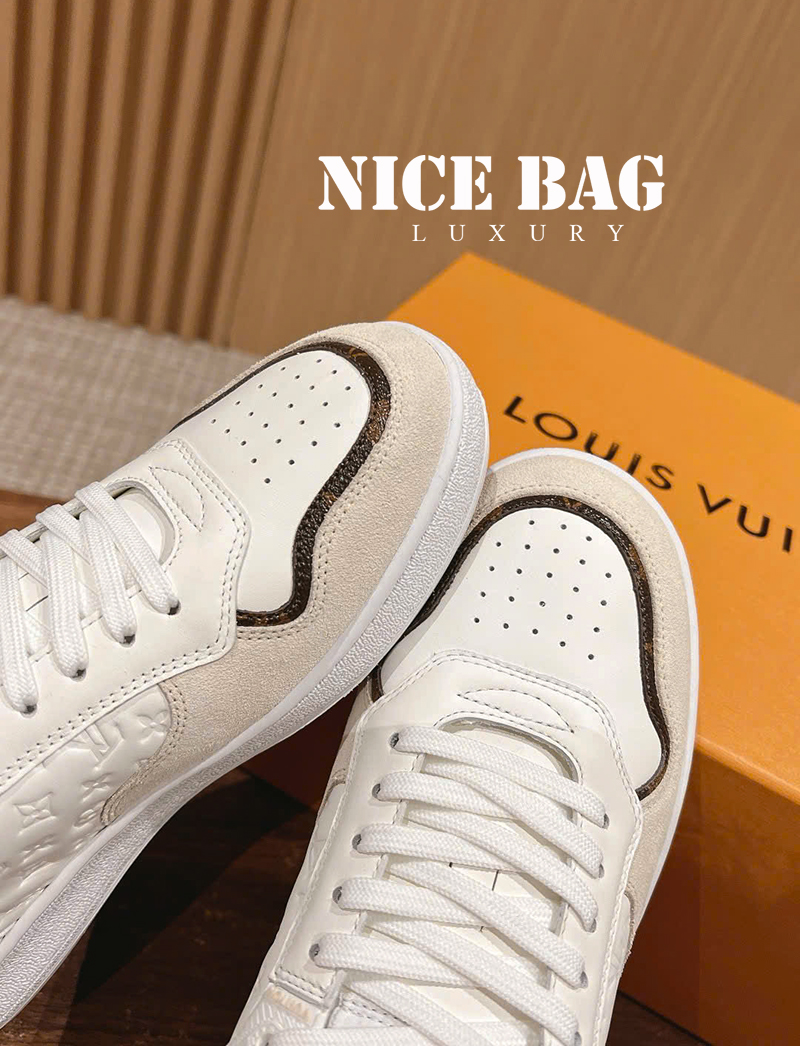 Giày LV Stadium Sneaker Trắng 1 ACUIN chất lượng like authentic, chuẩn 99% so với chính hãng, full box và phụ kiện, hỗ trợ trả góp bằng thẻ tín dụng, miễn phí ship toàn quốc