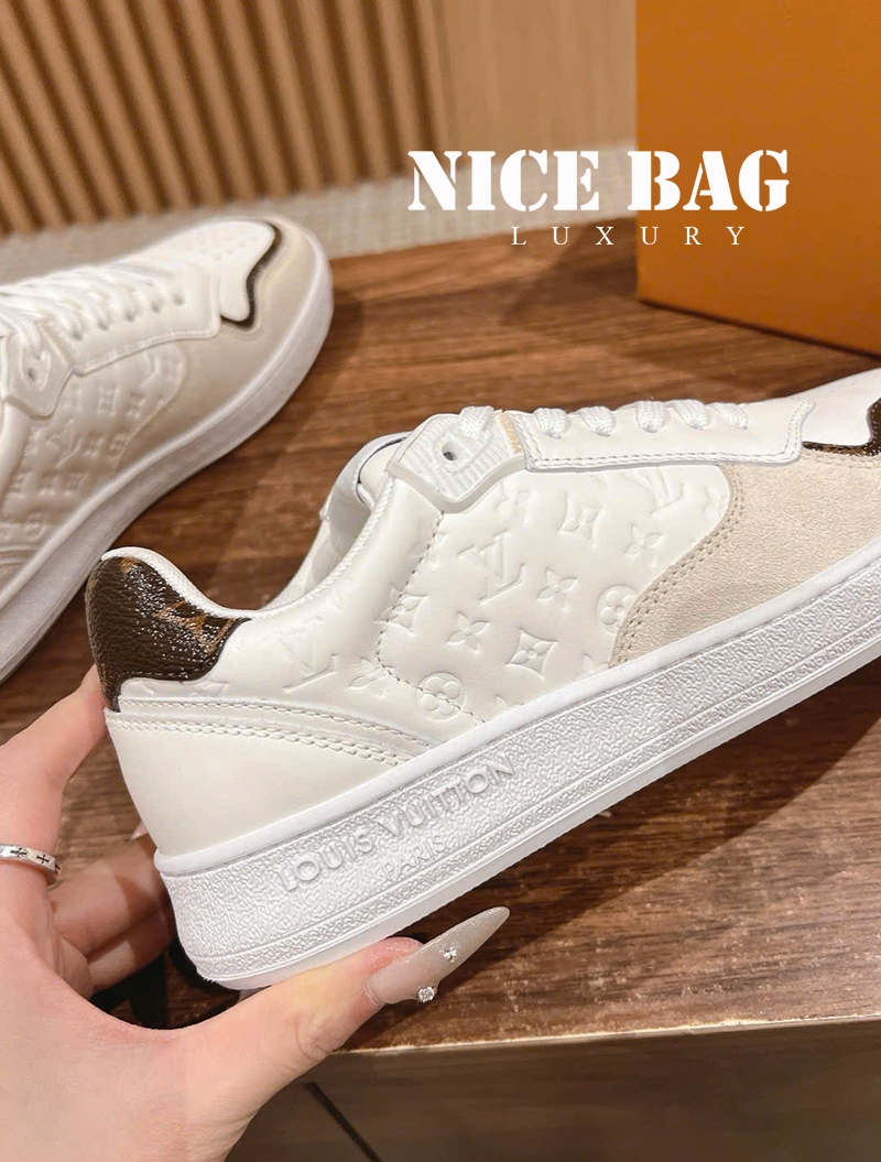 Giày LV Stadium Sneaker Trắng 1 ACUIN chất lượng like authentic, chuẩn 99% so với chính hãng, full box và phụ kiện, hỗ trợ trả góp bằng thẻ tín dụng, miễn phí ship toàn quốc