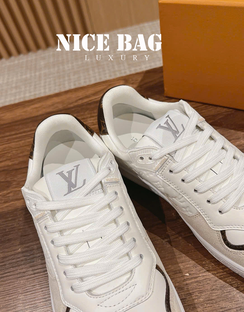 Giày LV Stadium Sneaker Trắng 1 ACUIN chất lượng like authentic, chuẩn 99% so với chính hãng, full box và phụ kiện, hỗ trợ trả góp bằng thẻ tín dụng, miễn phí ship toàn quốc