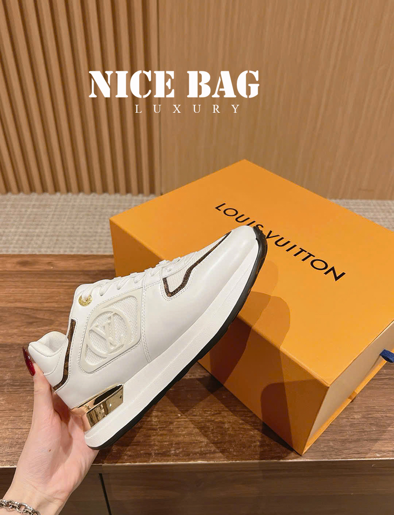 Giày Lv Neo Run Away Màu Trắng 1ACPAH chất lượng like authentic, chuẩn 99% so với chính hãng, full box và phụ kiện, hỗ trợ trả góp bằng thẻ tín dụng