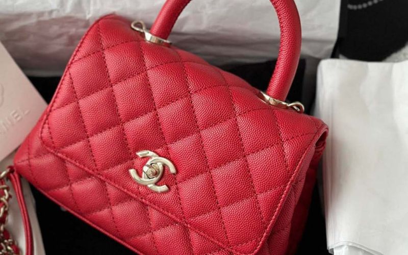 Chanel CC Mini 8 Extra Crossbody Bag Màu Đỏ Đô