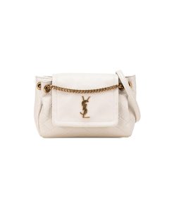 Túi Saint Laurent Mini Nolita White 6727381EL079207 chất lượng like authentic, cam kết chất lượng tốt nhất, chuẩn 99% so với chính hãng, sử dụng chất liệu da cừu, full box và phụ kiện, miễn phí vận chuyển toàn quốc